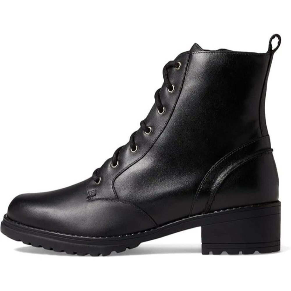 🆕 COLE HAAN Camea Ankle Moto Combat Waterproof Boot 7.5 Black - Picture 5 of 13